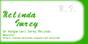 melinda imrey business card